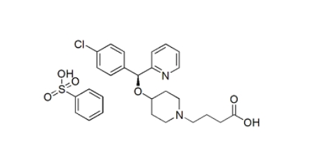 
Bepotastine besilate molecular structure